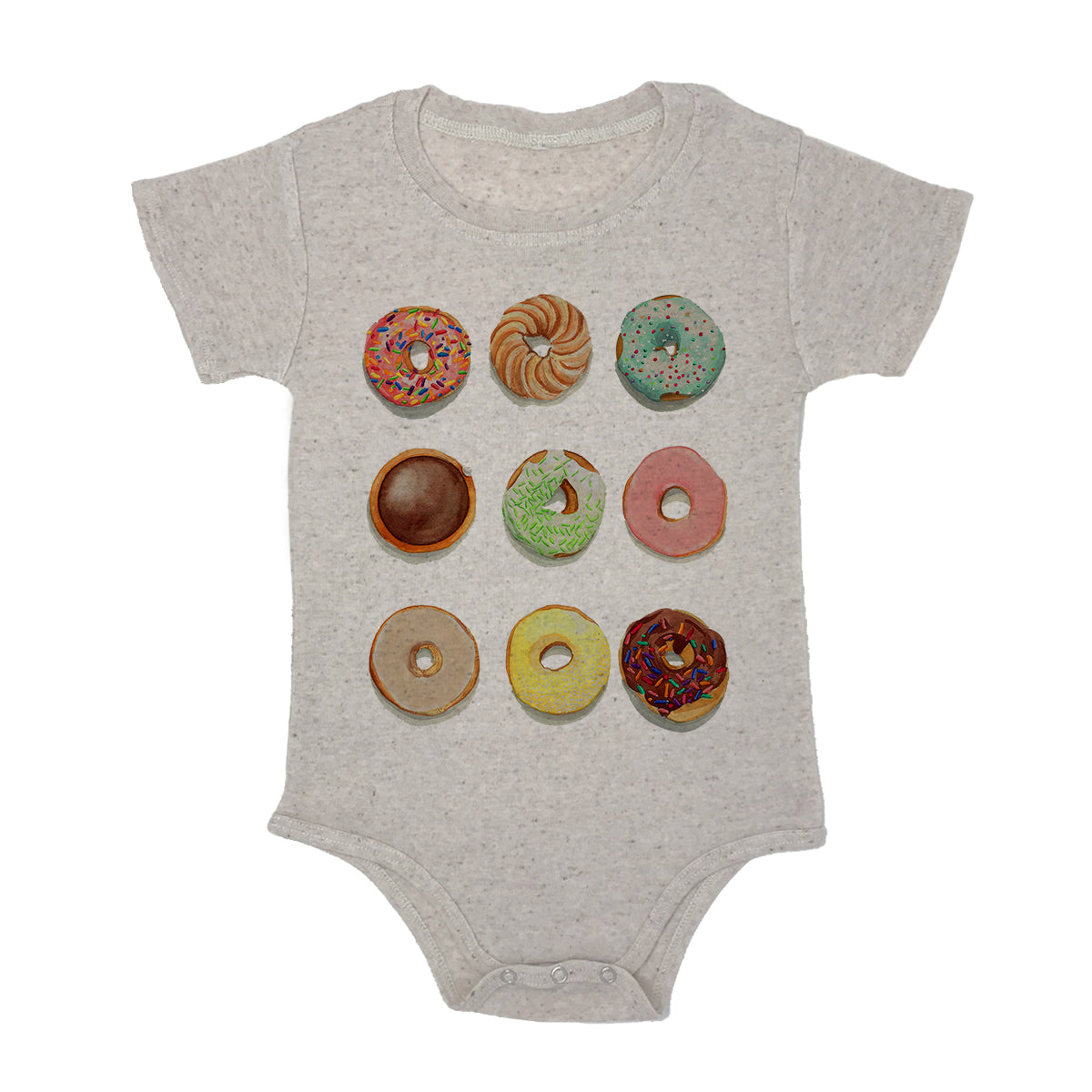 Donuts Baby Triblend Onesie