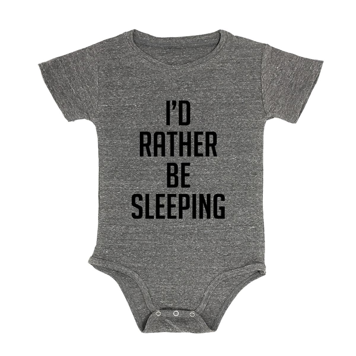 I'd Rather Be Sleeping Baby Triblend Onesie