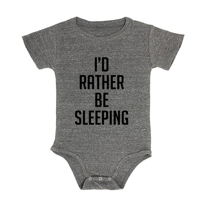 I'd Rather Be Sleeping Baby Triblend Onesie