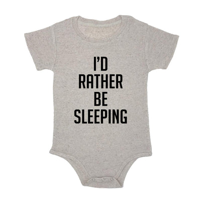 I'd Rather Be Sleeping Baby Triblend Onesie