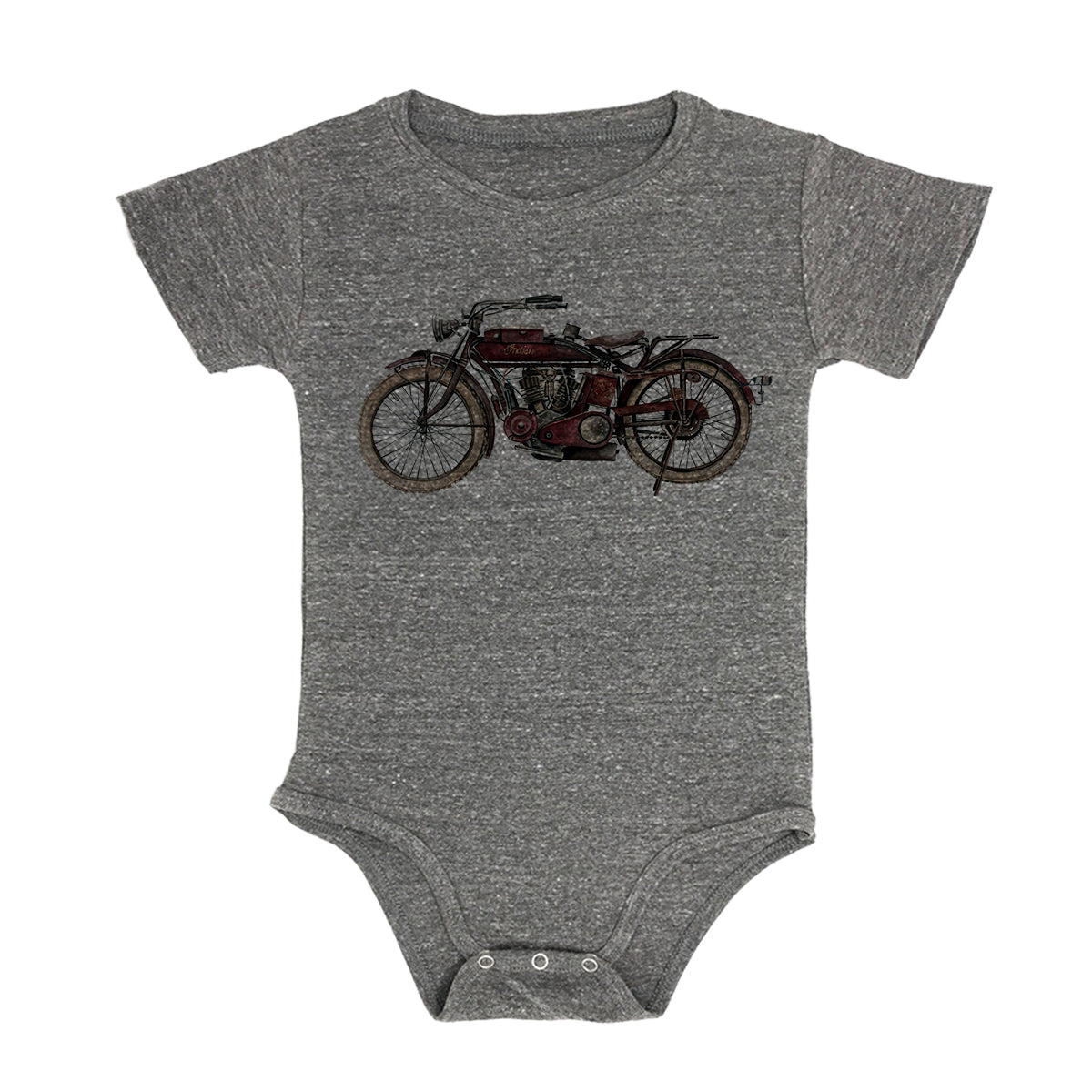 Motorcycle Baby Triblend Onesie