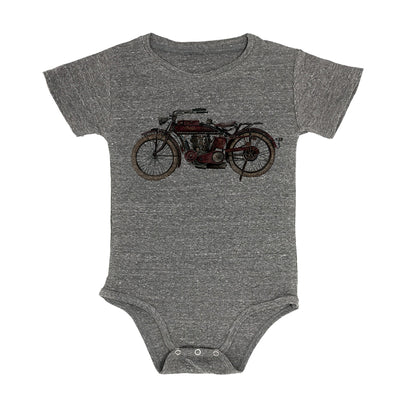 Motorcycle Baby Triblend Onesie