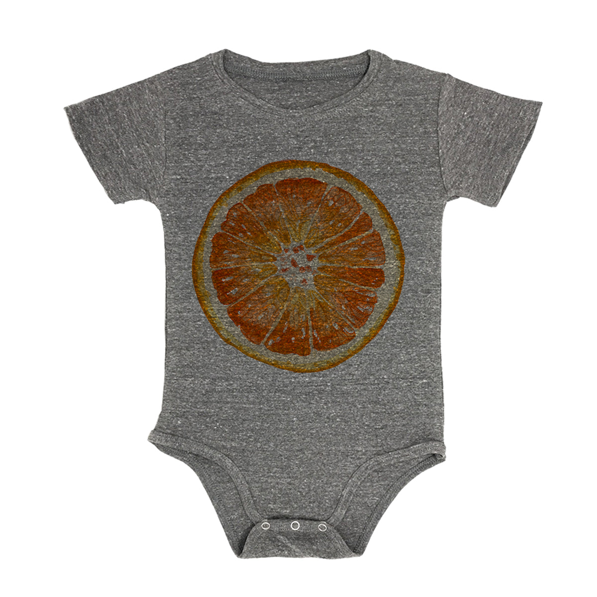Orange Slice Baby Triblend Onesie