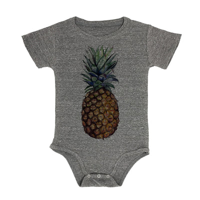 Pineapple Baby Triblend Onesie