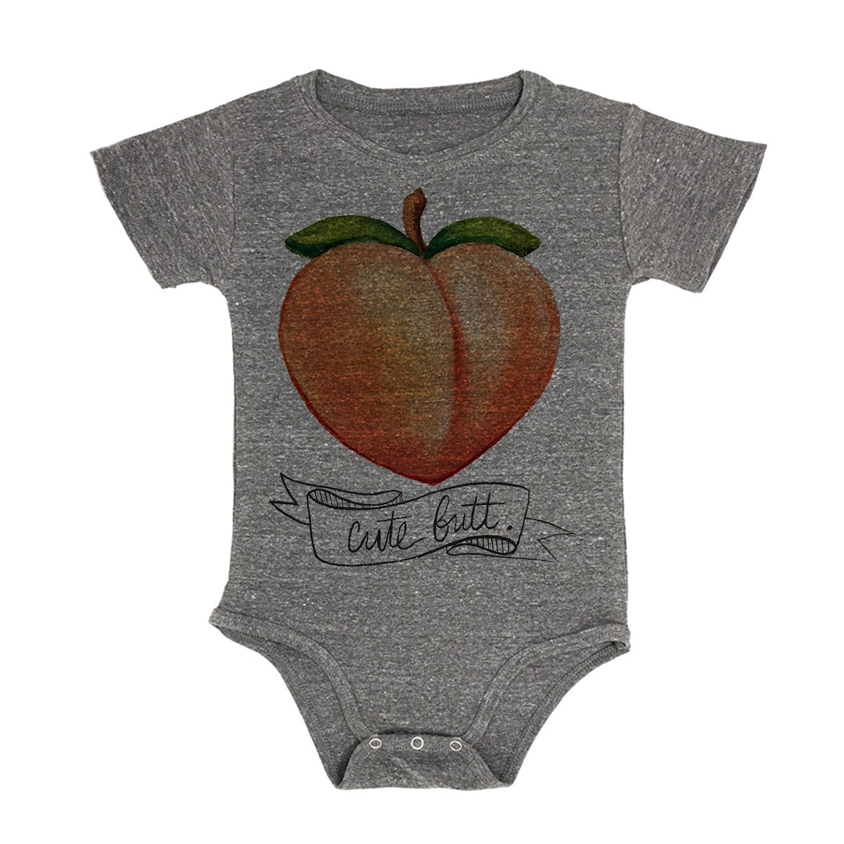 Peach Baby Triblend Onesie