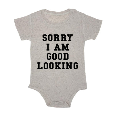 Sorry I Am Good Looking Baby Triblend Onesie