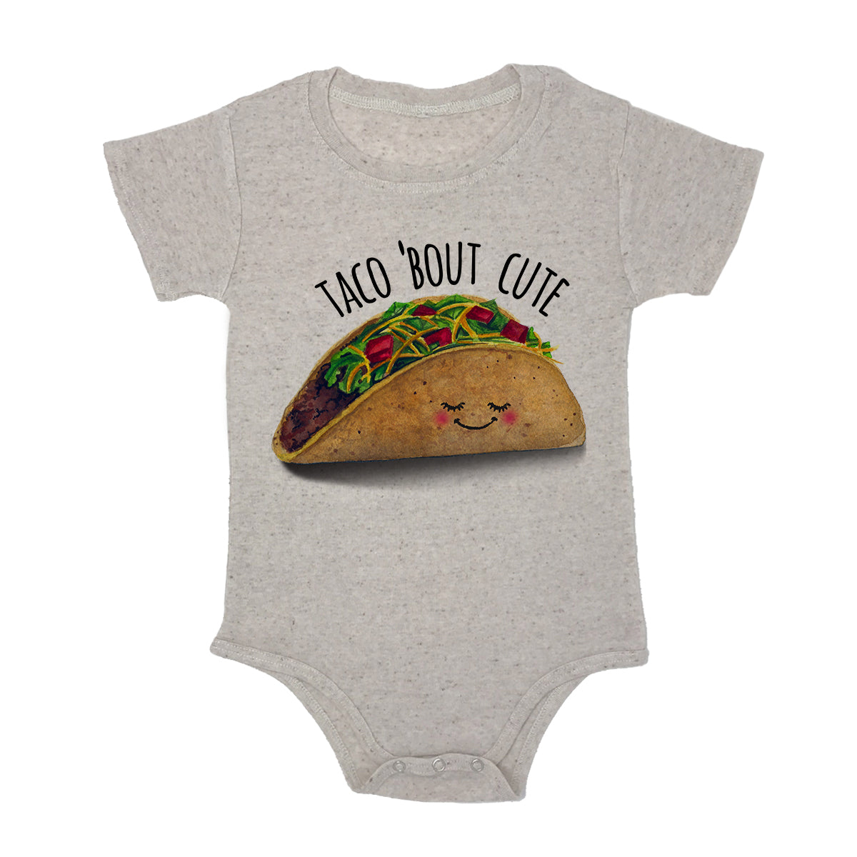 Taco 'bout Cute Baby Triblend Onesie