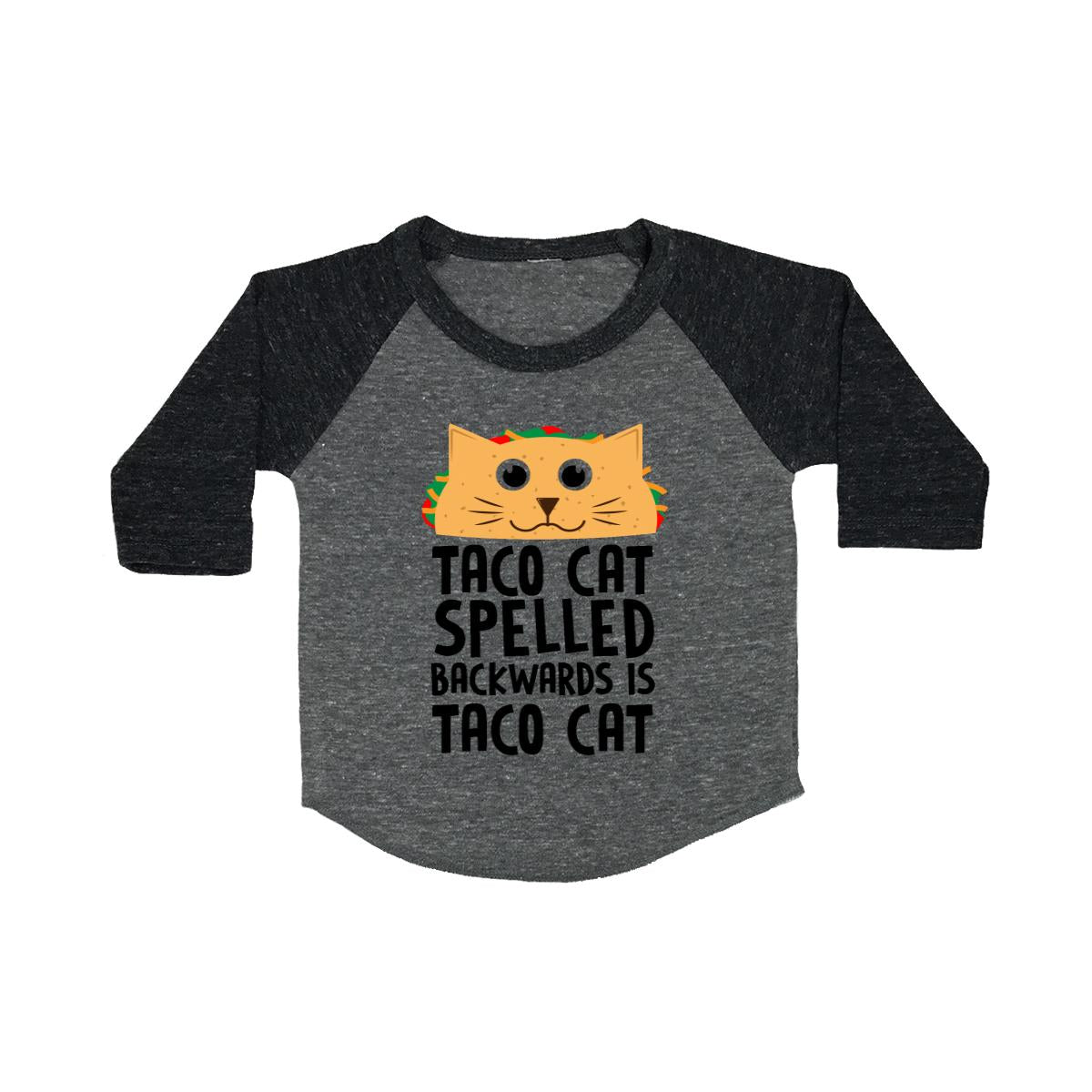 Taco Cat Spelled Backwards Is Taco Cat Baby Baseball Shirt