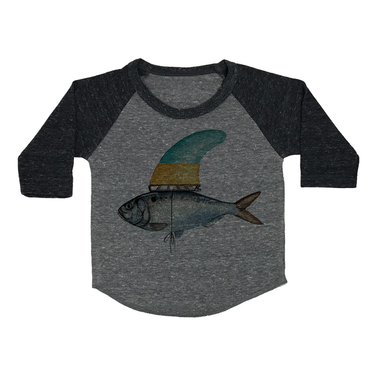Fish Toddler Baseball Shirt