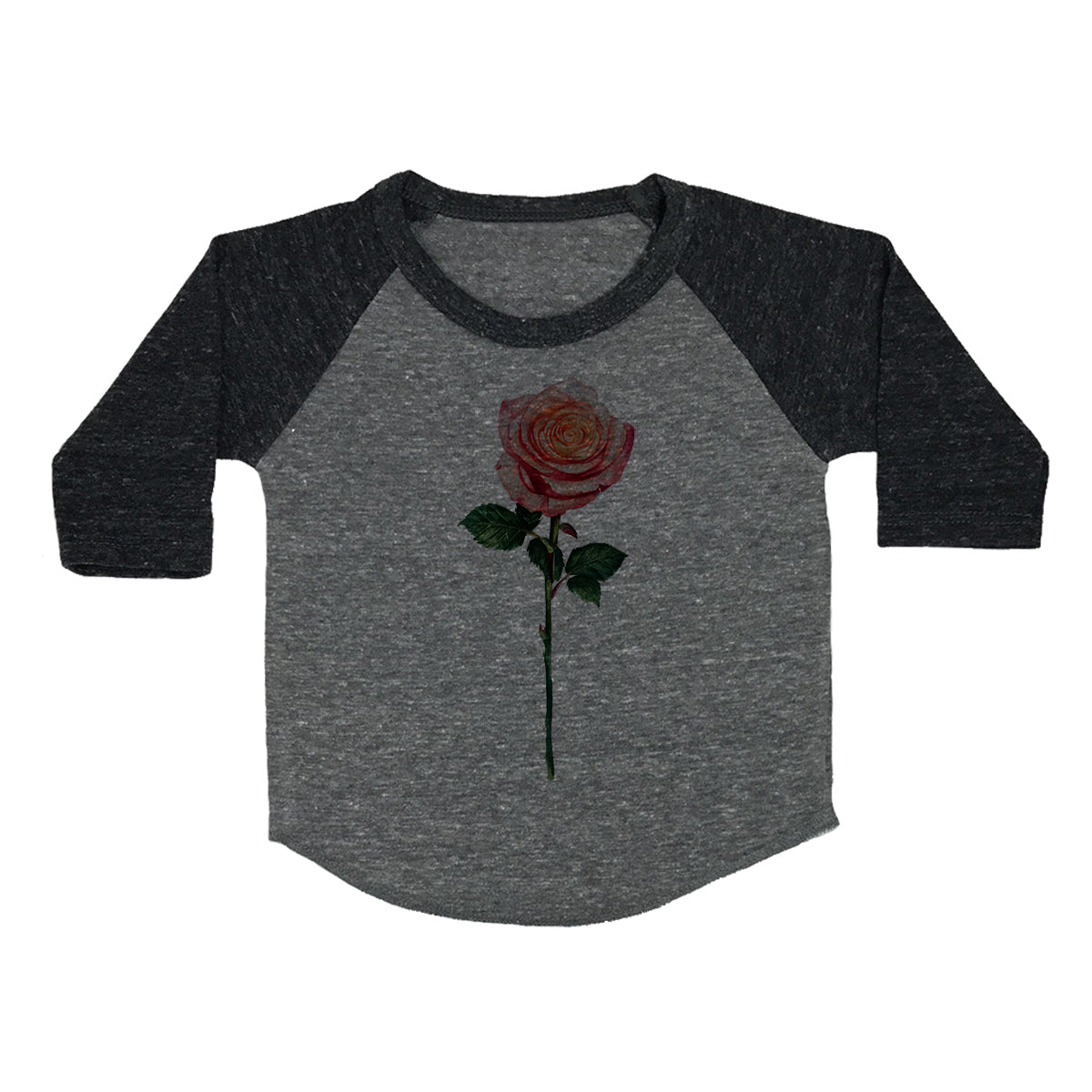 Long-Stemmed Rose Toddler Baseball Shirt