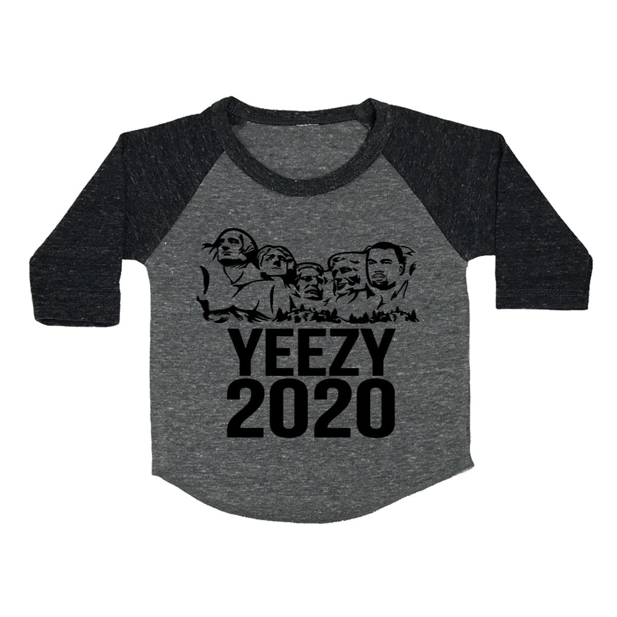 Mount Rushmore With Kanye 2020 Toddler Baseball Shirt