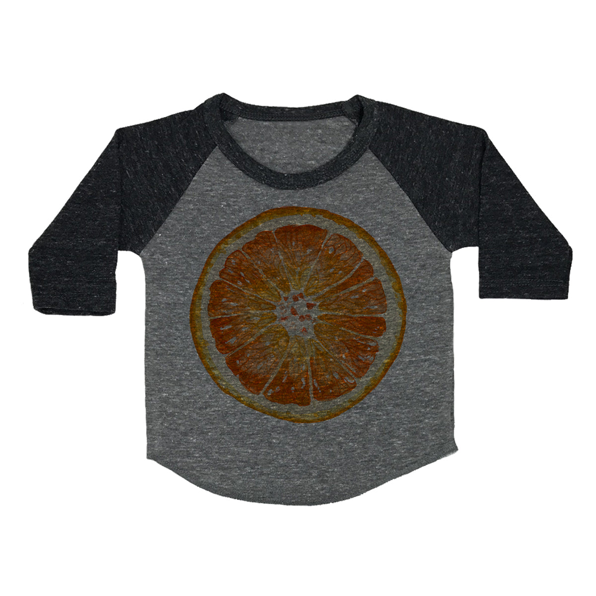 Orange Slice Toddler Baseball Shirt