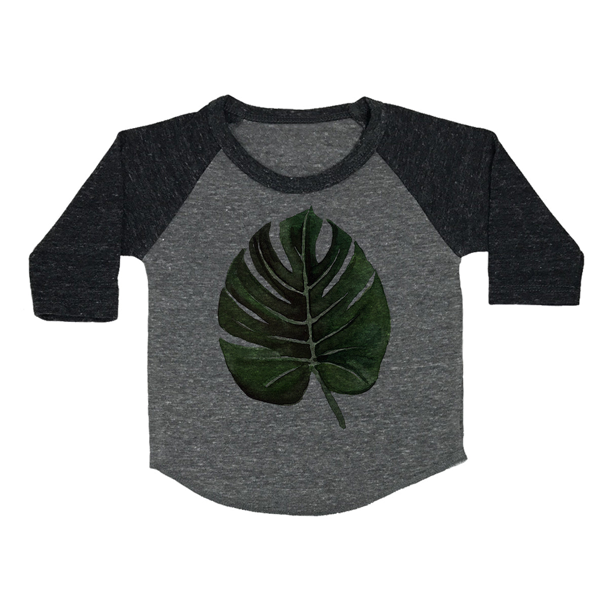 Palm Leaf Toddler Baseball Shirt