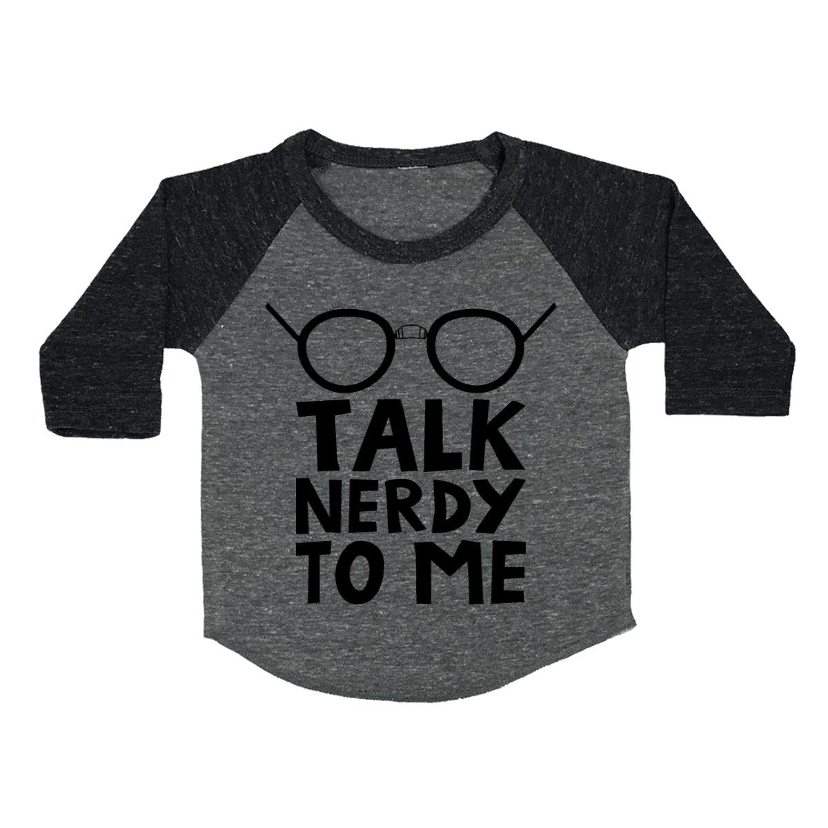 Talk Nerdy To Me Toddler Baseball Shirt