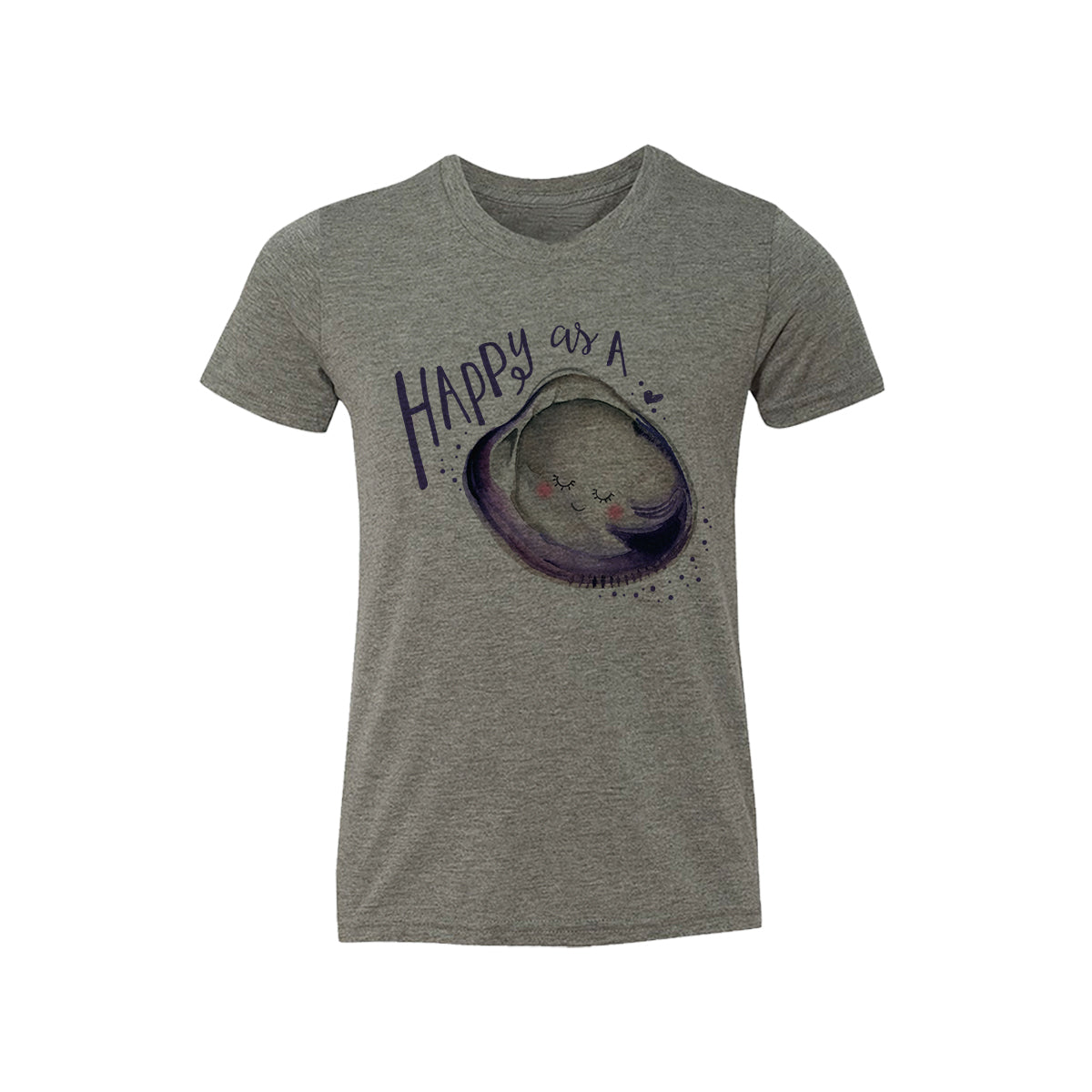 Happy As A Clam Kids Tee Shirt