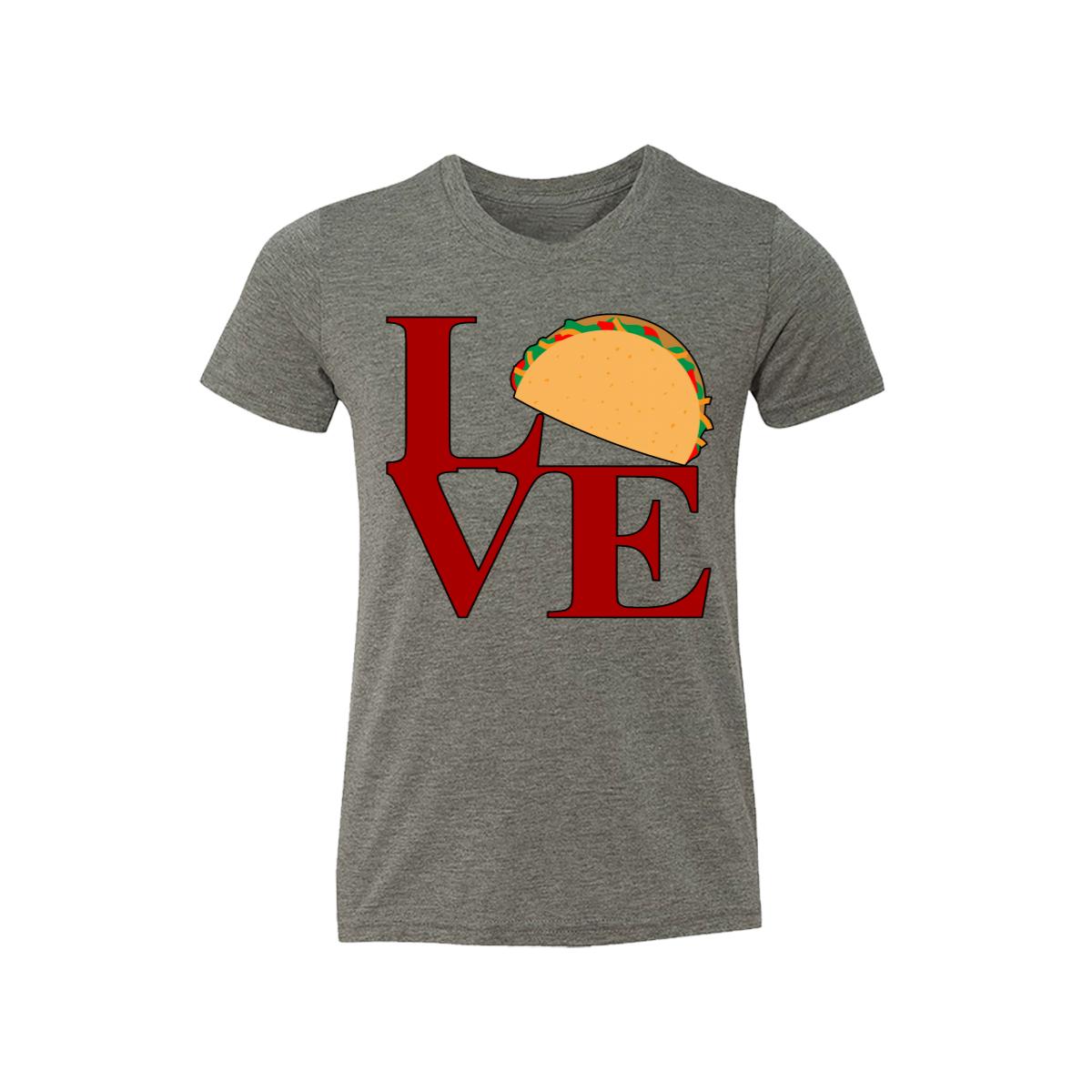Love Sculpture With Taco Kids Tee Shirt