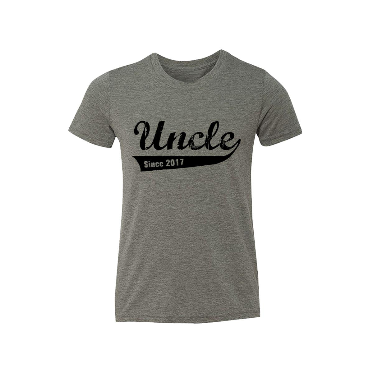 Uncle Since 2017 Kids Tee Shirt