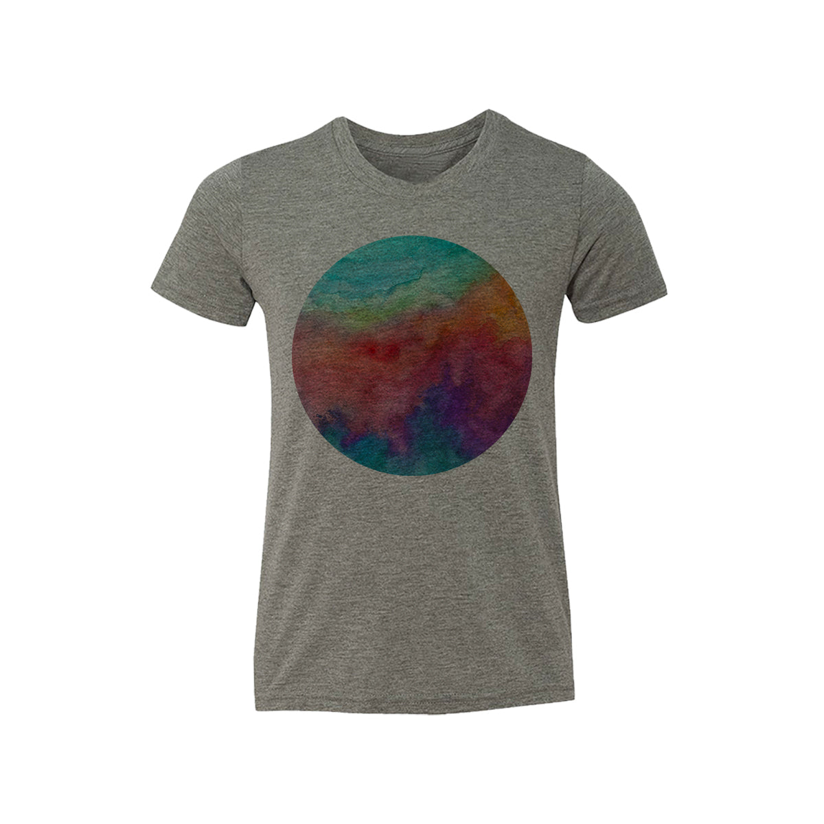 Watercolor Circle Kids Tee Shirt