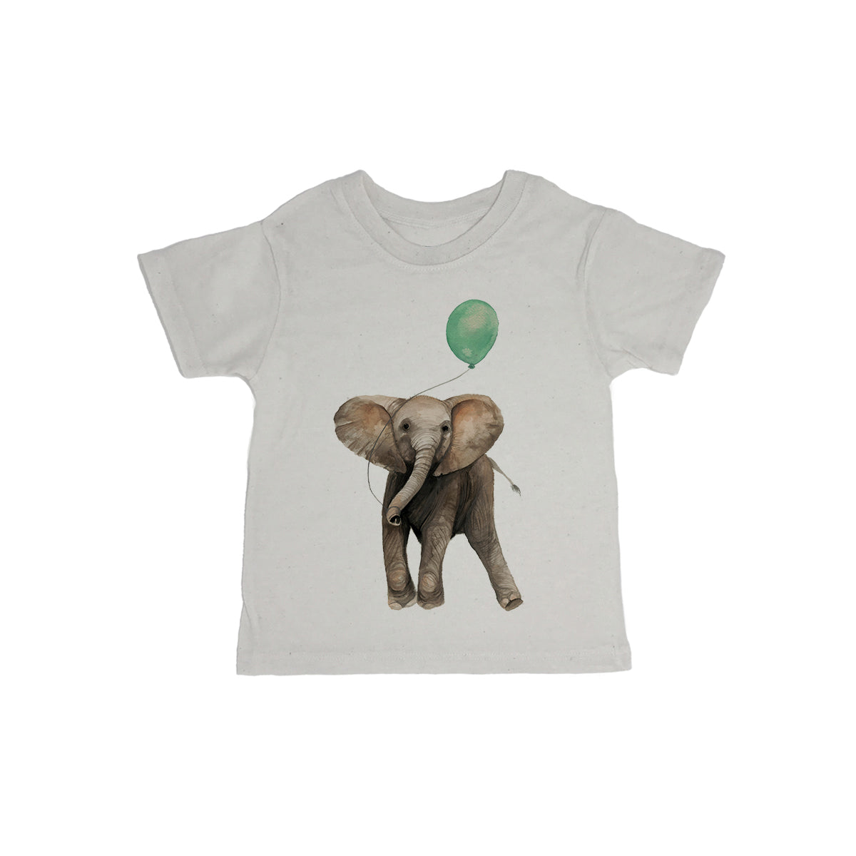 Baby Elephant With Balloon Baby Organic Tee Shirt
