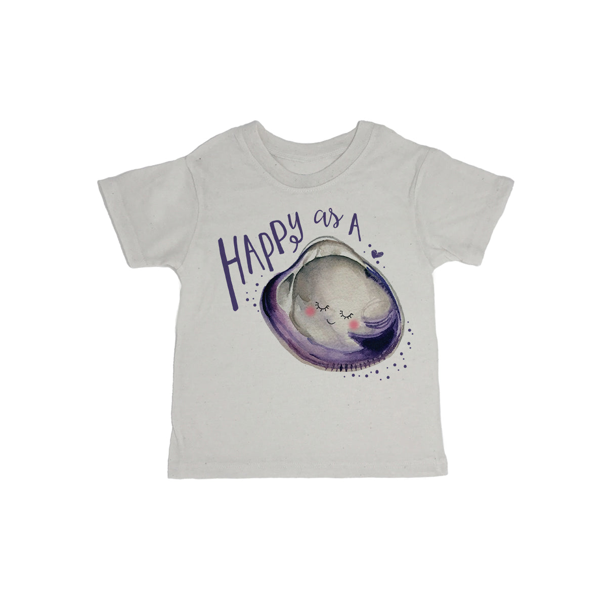 Happy As A Clam Baby Organic Tee Shirt