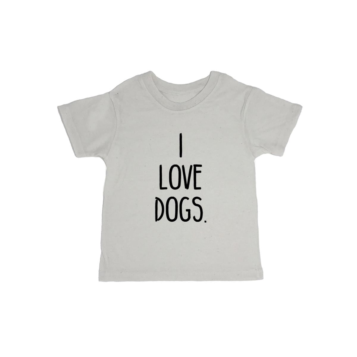 I Love Dogs. Baby Organic Tee Shirt
