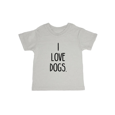 I Love Dogs. Baby Organic Tee Shirt