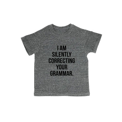 I Am Silently Correcting Your Grammar. Baby Organic Tee Shirt