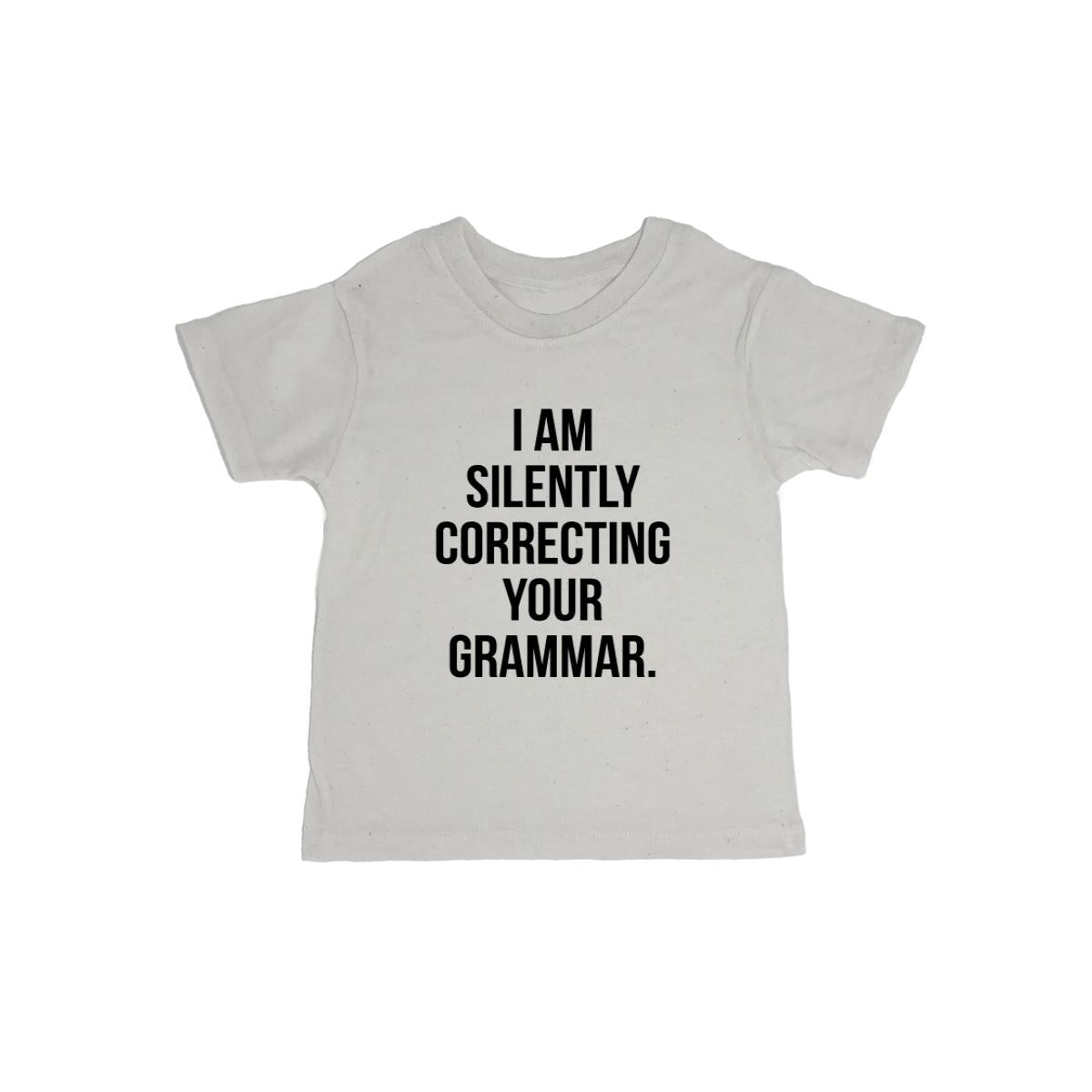 I Am Silently Correcting Your Grammar. Baby Organic Tee Shirt