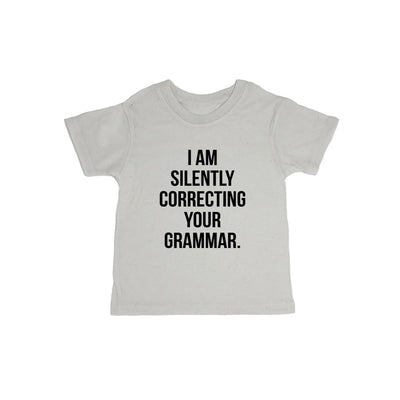 I Am Silently Correcting Your Grammar. Baby Organic Tee Shirt