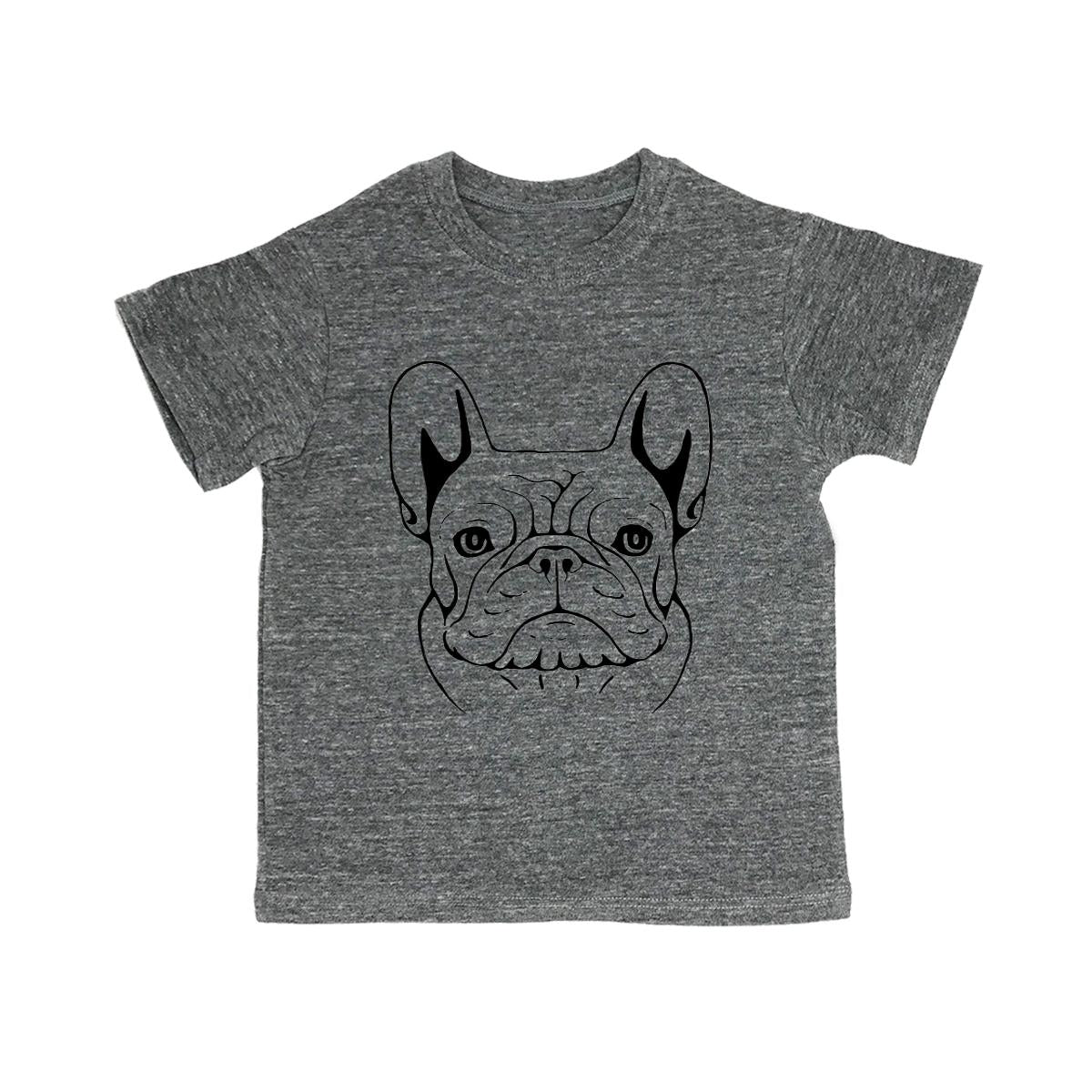 French Bulldog Sketch Toddler Organic Tee Shirt