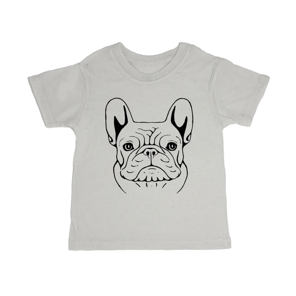 French Bulldog Sketch Toddler Organic Tee Shirt