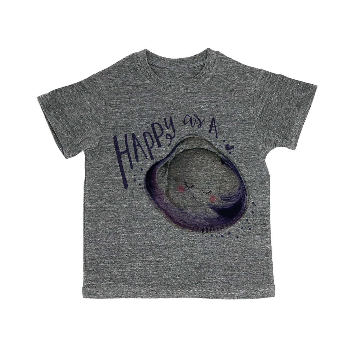 Happy As A Clam Toddler Organic Tee Shirt