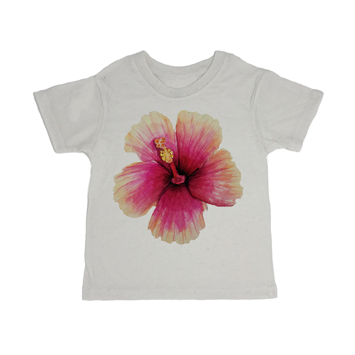 Hibiscus Toddler Organic Tee Shirt