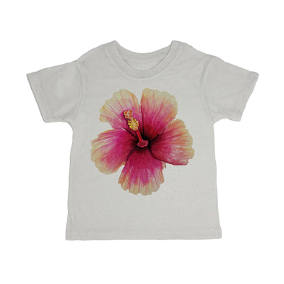Hibiscus Toddler Organic Tee Shirt