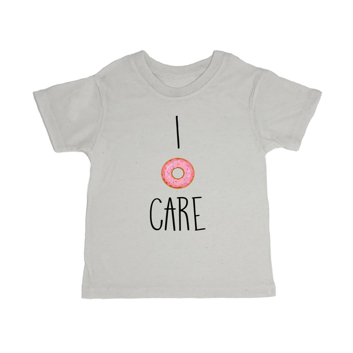 I Donut Care Toddler Organic Tee Shirt
