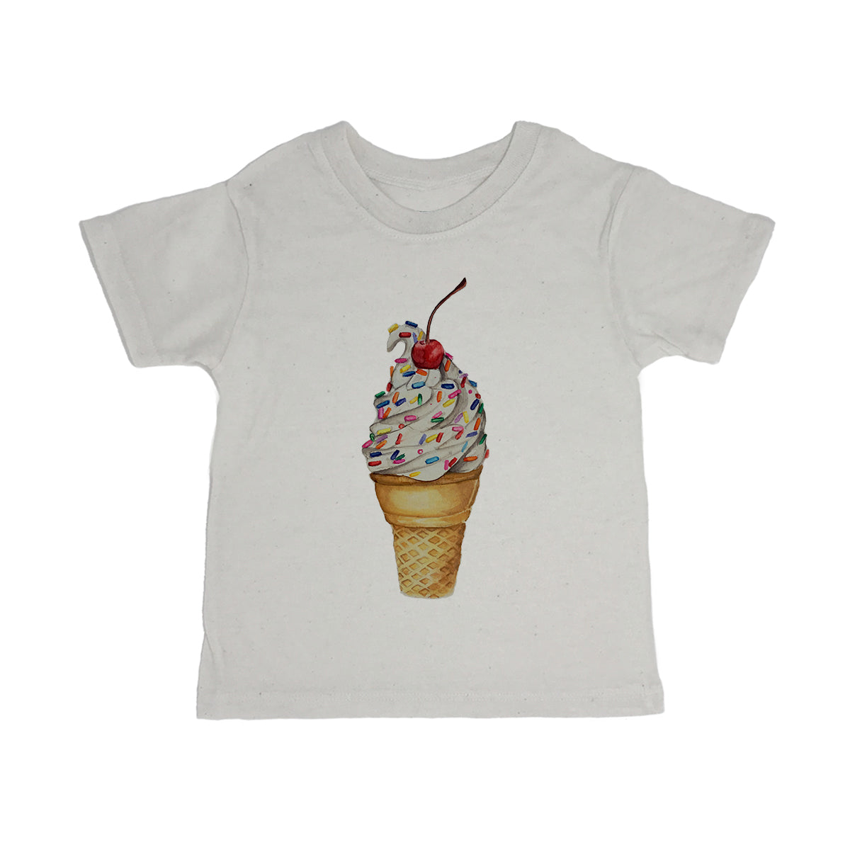 Vanilla Ice Cream Toddler Organic Tee Shirt