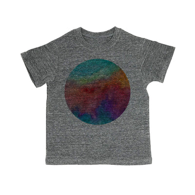 Watercolor Circle Toddler Organic Tee Shirt