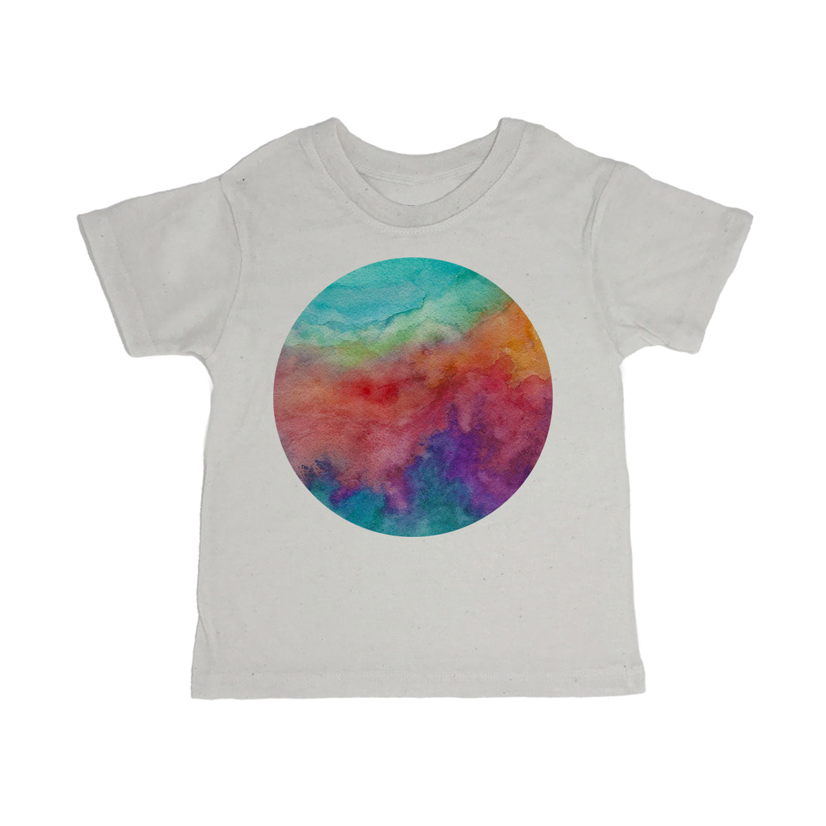 Watercolor Circle Toddler Organic Tee Shirt
