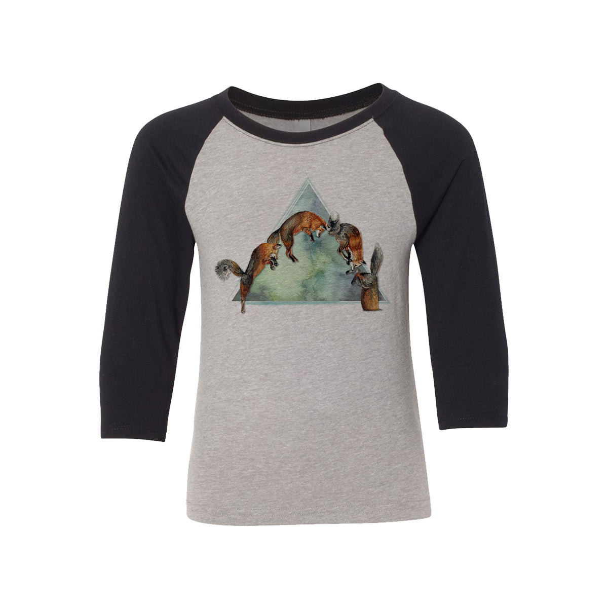 Jumping Fox Kids Baseball Shirt