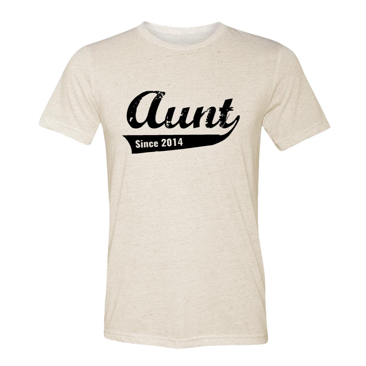 Aunt Since 2014 Adult Tee Shirt