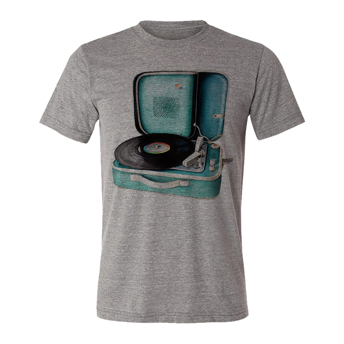 Record Player Adult Tee Shirt