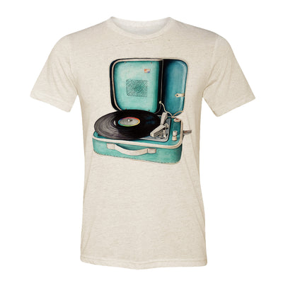 Record Player Adult Tee Shirt