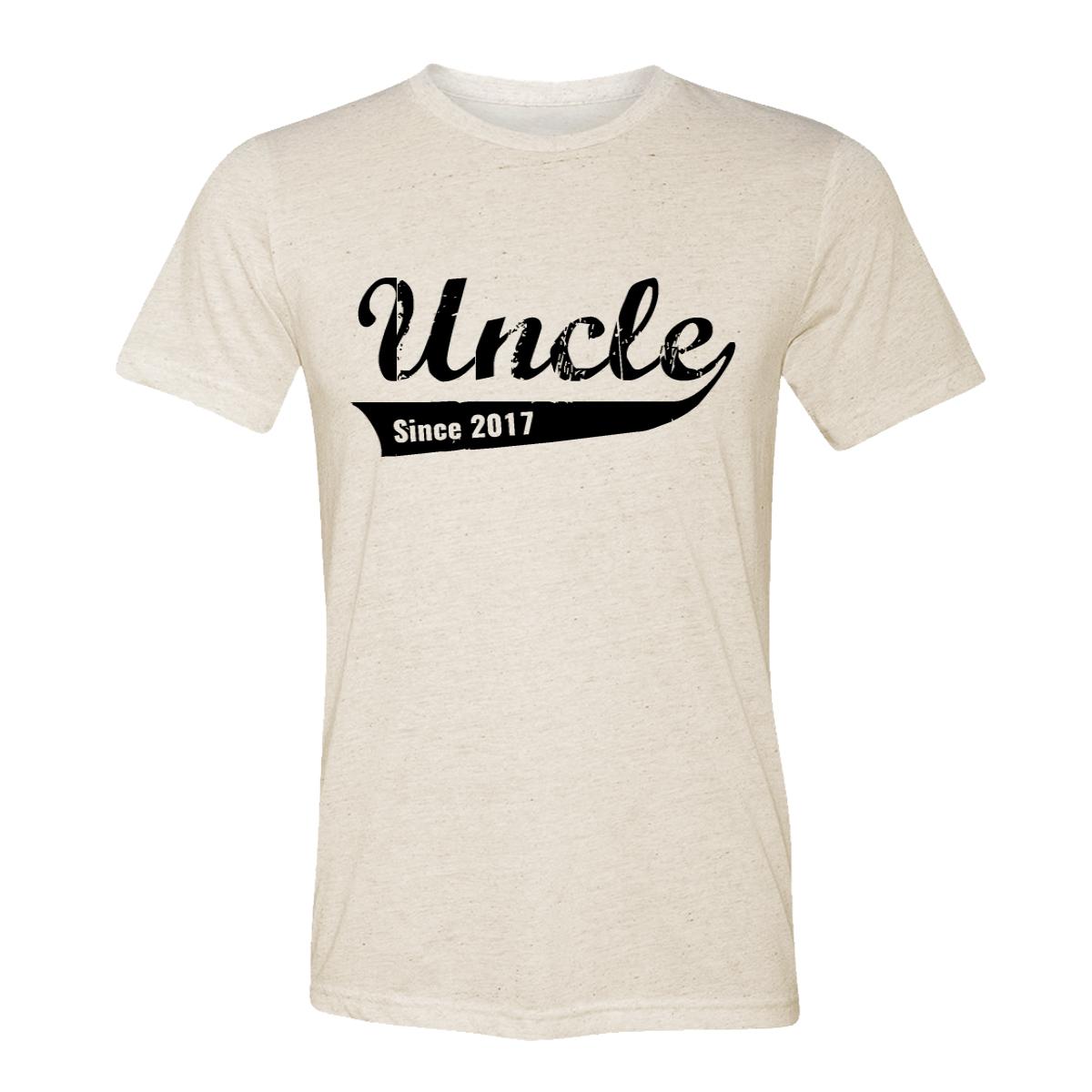 Uncle Since 2017 Adult Tee Shirt