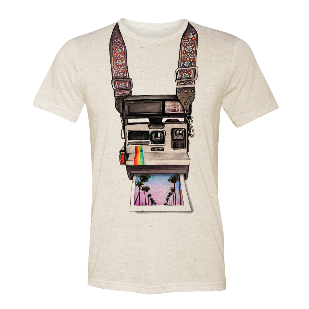 Vintage Camera With Straps Adult Tee Shirt