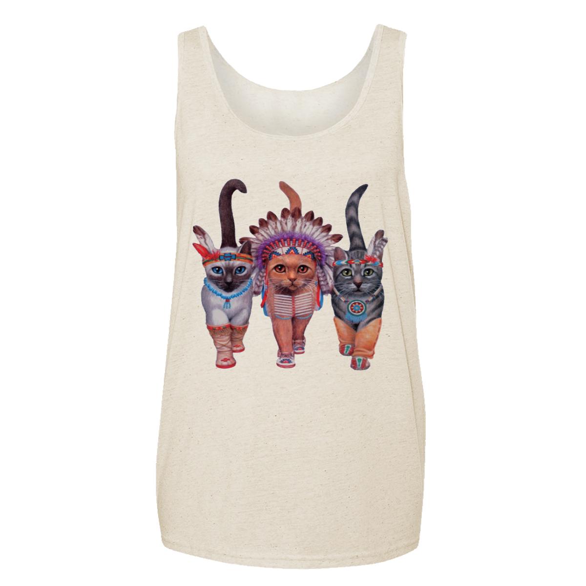 Festive Costume Indian Cats Adult Tank