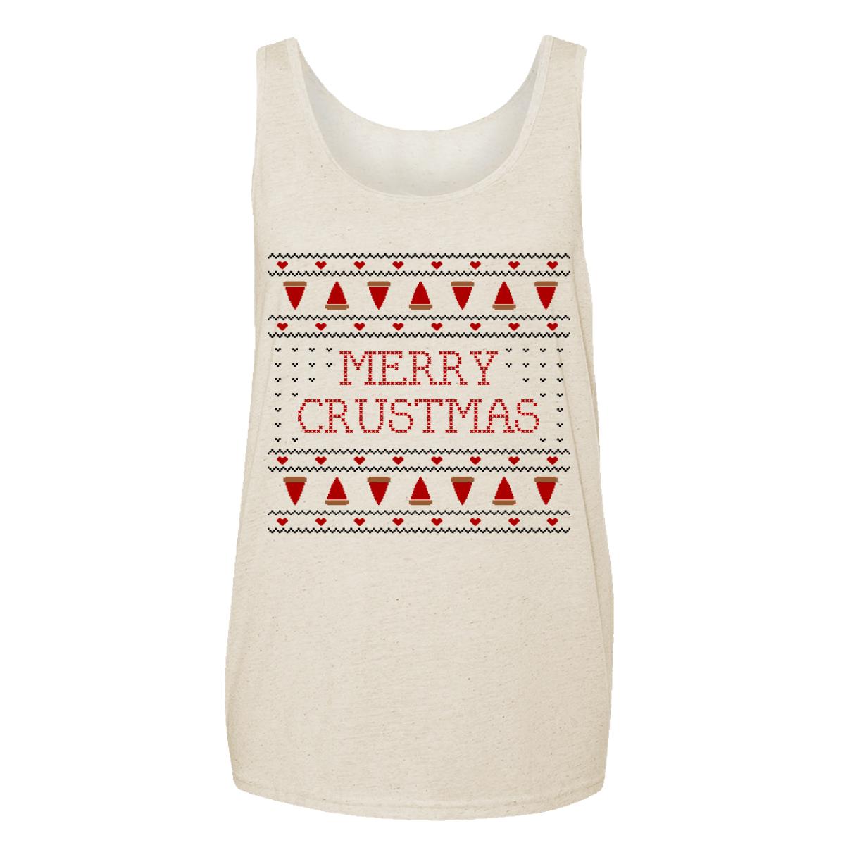 Merry Crustmas Ugly Christmas Sweater Adult Tank