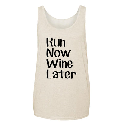 Run Now Wine Later Adult Tank