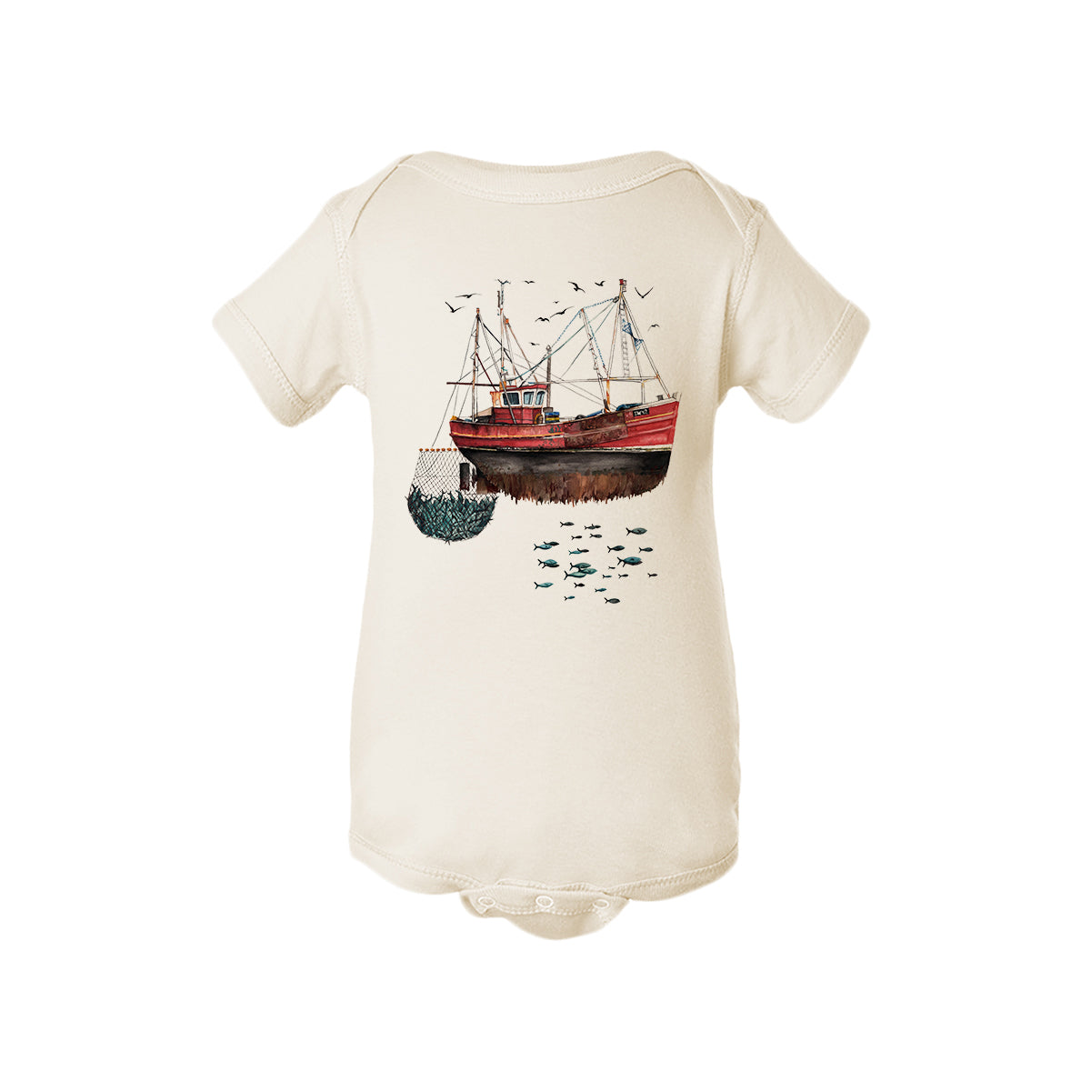 Fishing Boat Baby Onesie