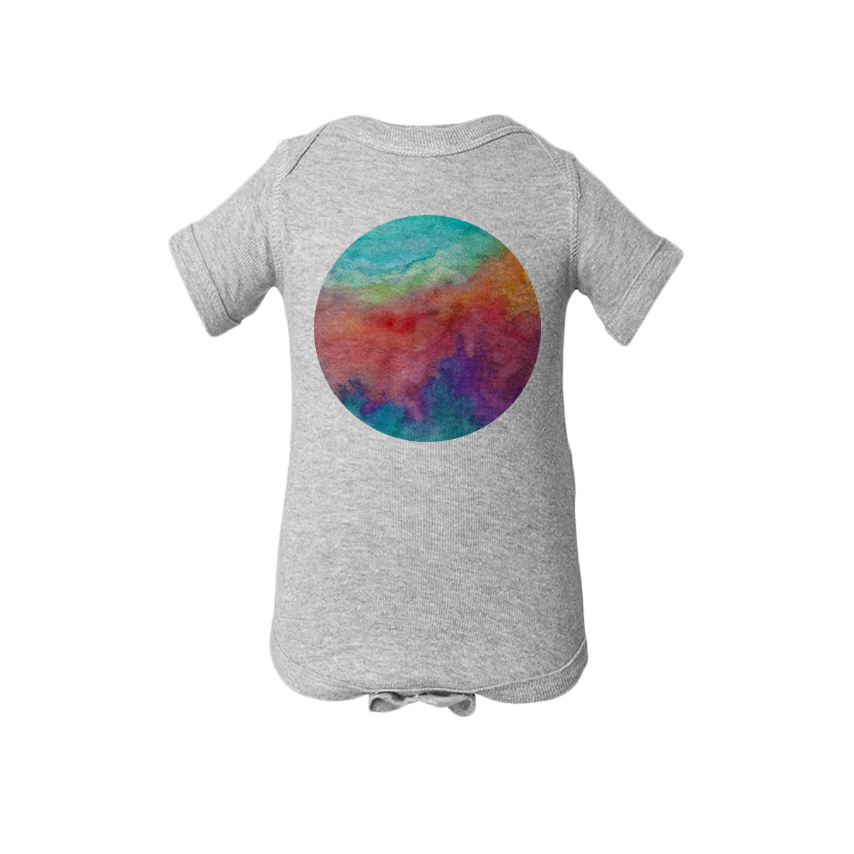 Watercolor Circle Baby Onesie