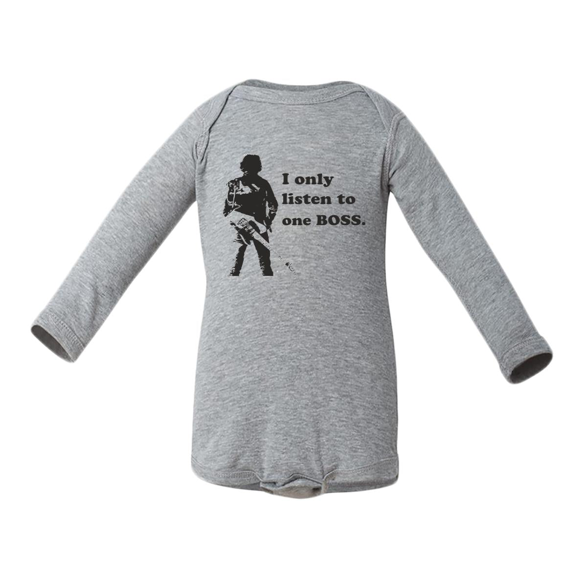 I Only Listen To One Boss Baby Long-Sleeve Onesie